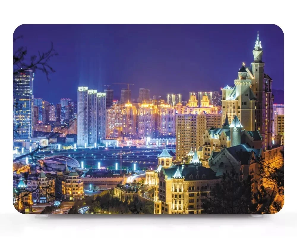 

For Macbook Air Pro 13 13.3 13.6" inch M1 M2 M3 M4 Laptop Print Pattern Hard Full Cover Shell Protective Case Bag Skin HU