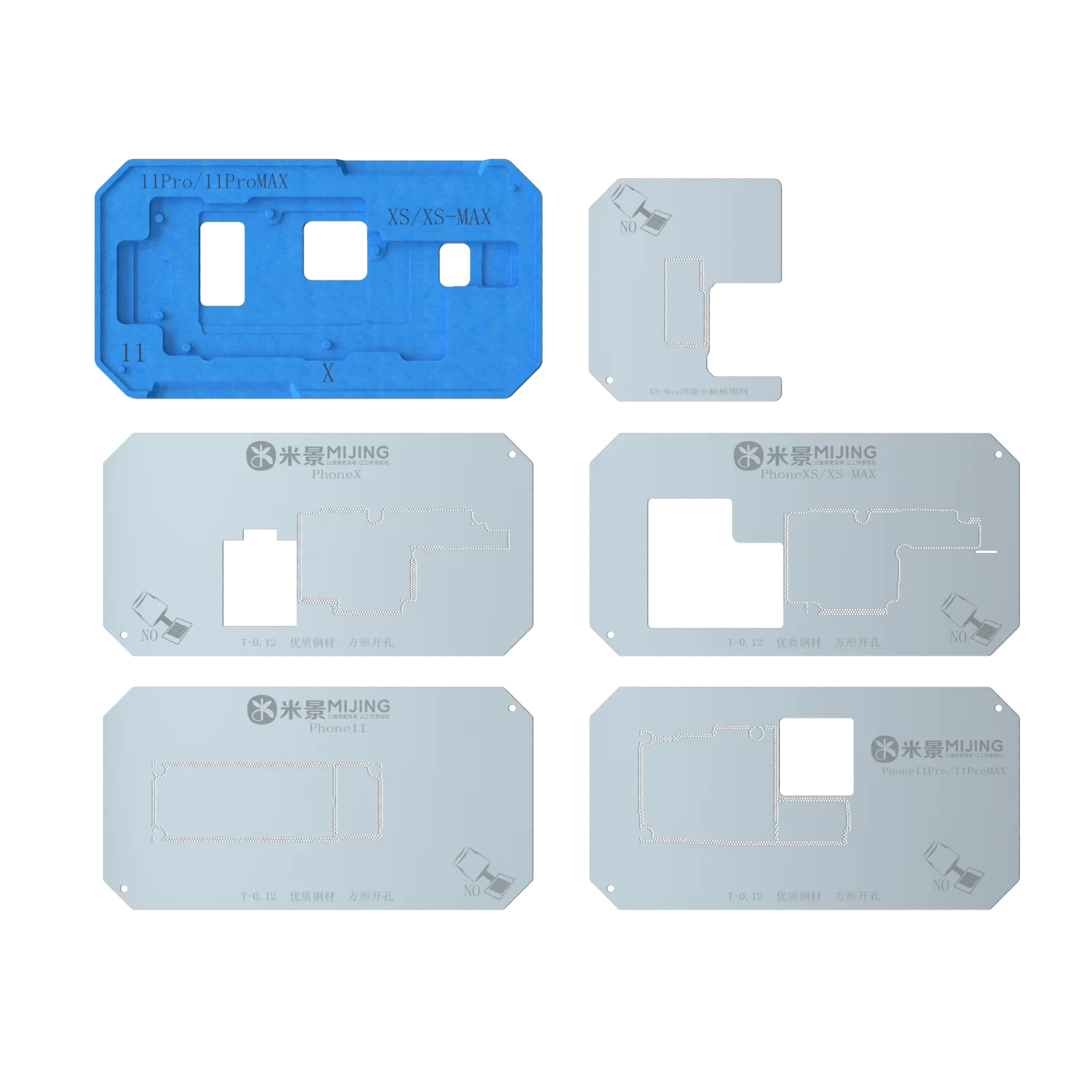 MiJing Z20 Pro Magnetic Fixture Plant tin Stencil For iPhone X-15