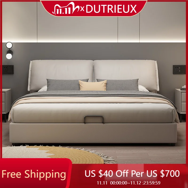 

Дизайнерская кремовая кровать, белая, дешевая, удобная, красивая, деревянный пол, японская компактная солнцезащитная кровать, спальная мебель Cama Lounge Suite