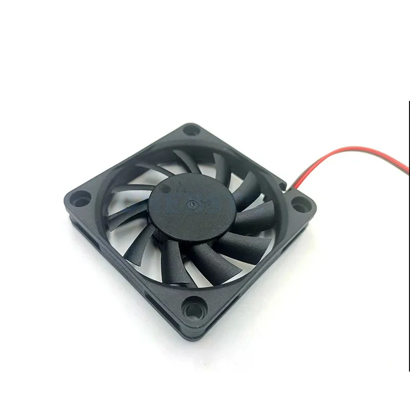 Kipas Pendingin DC Tanpa Sikat 6010 5V/12V/24V 60X60X10Mm Casing CPU PC Komputer Bantalan Lengan Kipas Pendingin 6Cm
