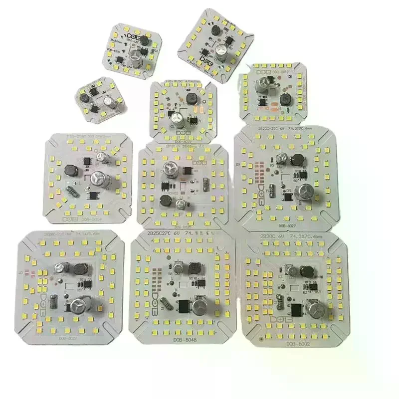 AC220V LED module PCB plate 2835 SMD blub Lamp cob Chip 3w 5w 7w 9w 12w 15w 18w Smart IC light panel 220v White 6000-6500K 1pcs