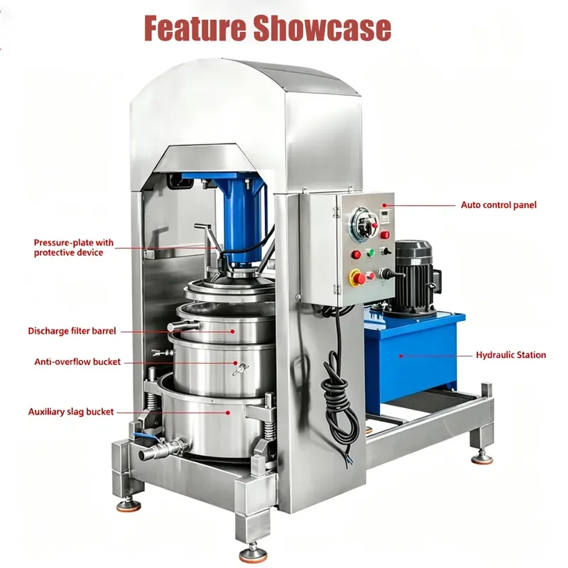 Commercial Hydraulic Juicer Large Capacity Fruit Processing Machine Heavy Duty Orange Juice Extractor for Business Use