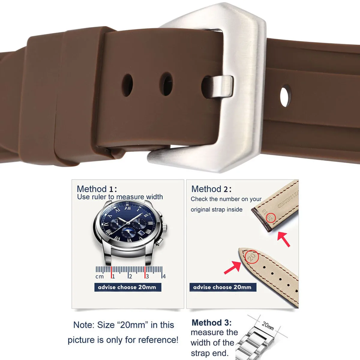 20mm 22mm 24mm 26mm Silicone Watch Band Strap Universal Rubber Replacement Bracelet Pin Buckle Women Men Camouflage Wristband