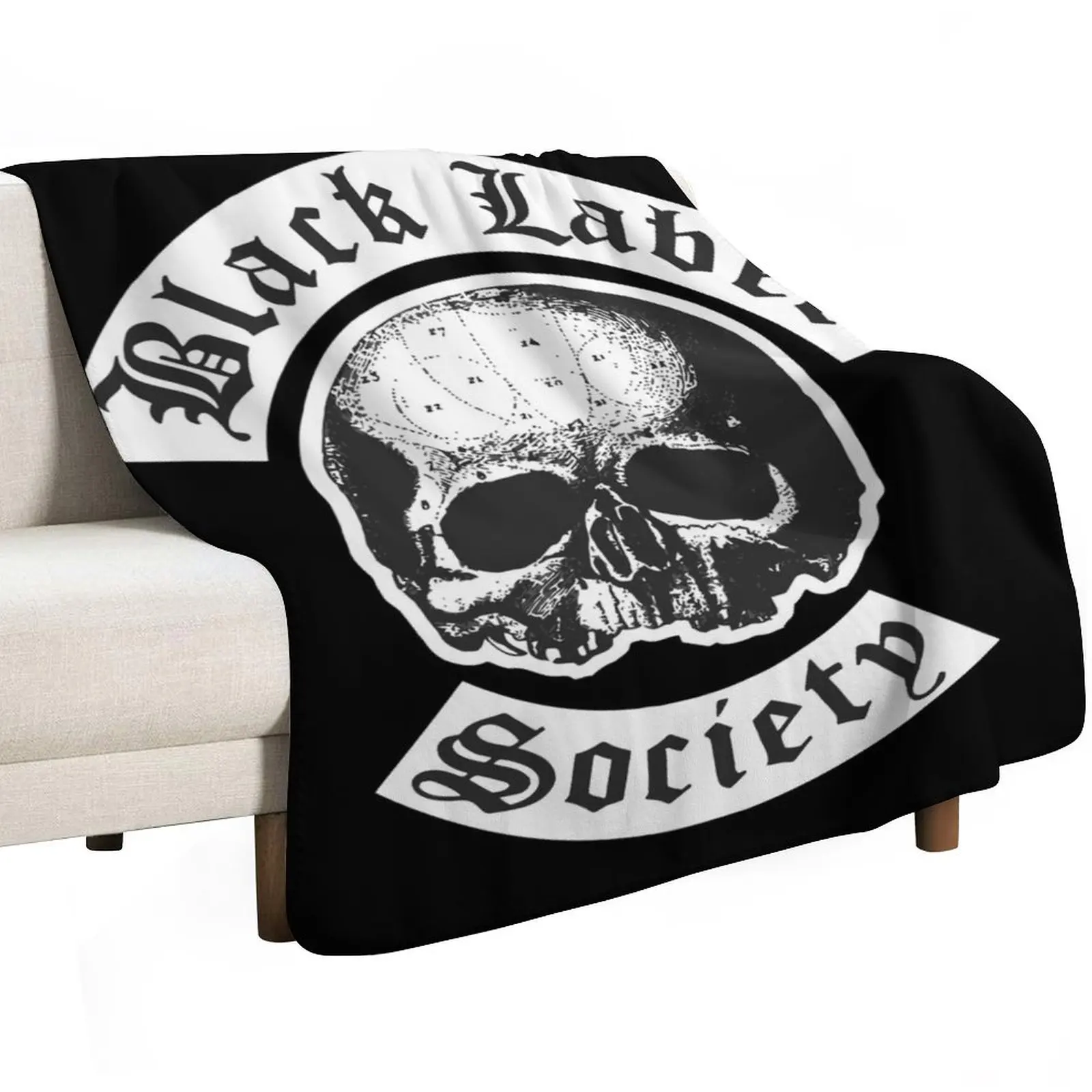 black label society Throw Blanket bed plaid christmas decoration Designers Beautifuls Weighted Moving Blankets