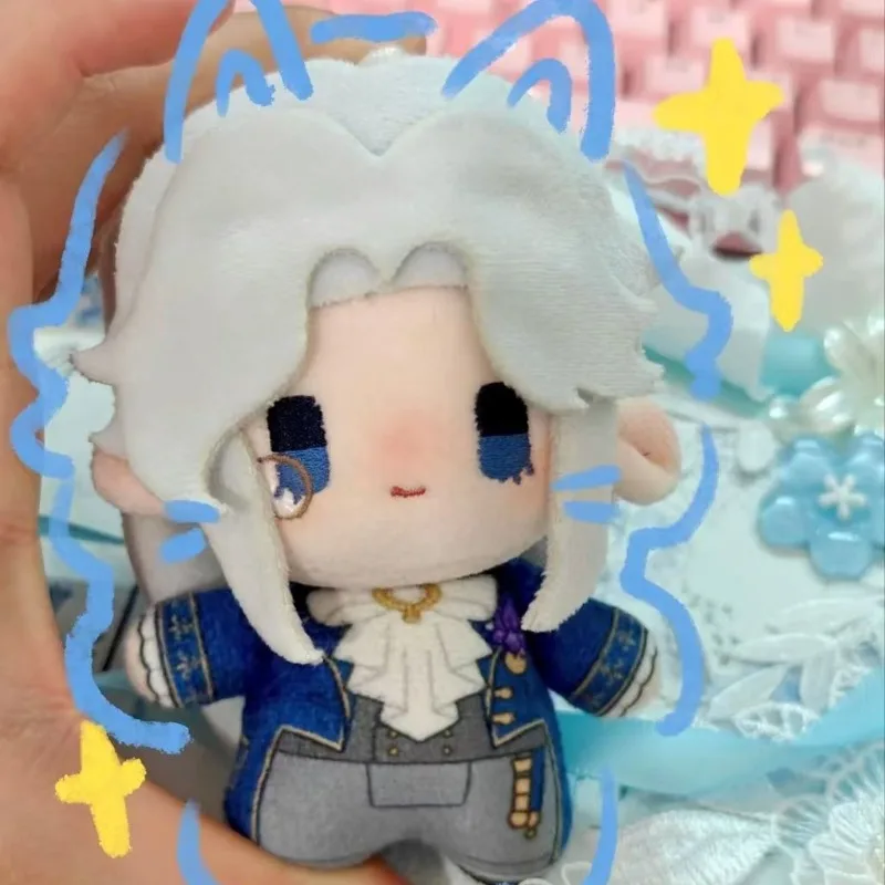 

Anime Game Identity V Cosplay Alva Lorenz Hermit Kawayi Soft Print Body Adorable 10cm Backpack Pendant Plush Keychain Gift