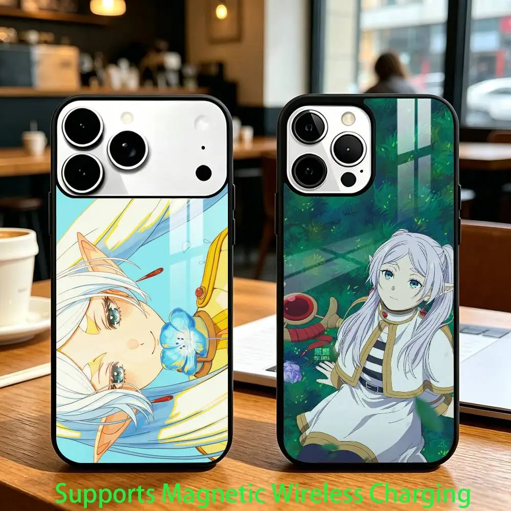 F-Frieren：Beyond Journey's End Phone Case For iPhone 18 17,16,15,14,13,12,Plus,Pro Allows magnetic wireless charging