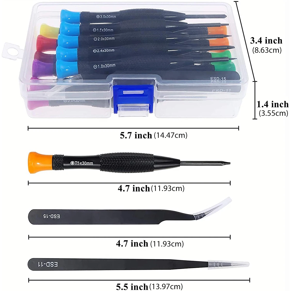 Magnetic Screwdriver Set Mini Multi-Function Magnetic Precision Screwdriver For Watch Eyeglasses Phone Repairing Hand Tools