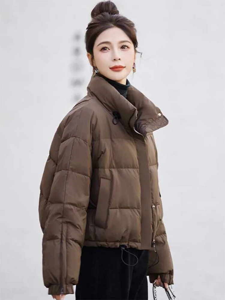 Faionable ort down Jaet de algodón para mujer, abrigo Sle de pan, ropa de abrigo de invierno Premium, talla Cact, viaje, Sle, cremallera, Sve