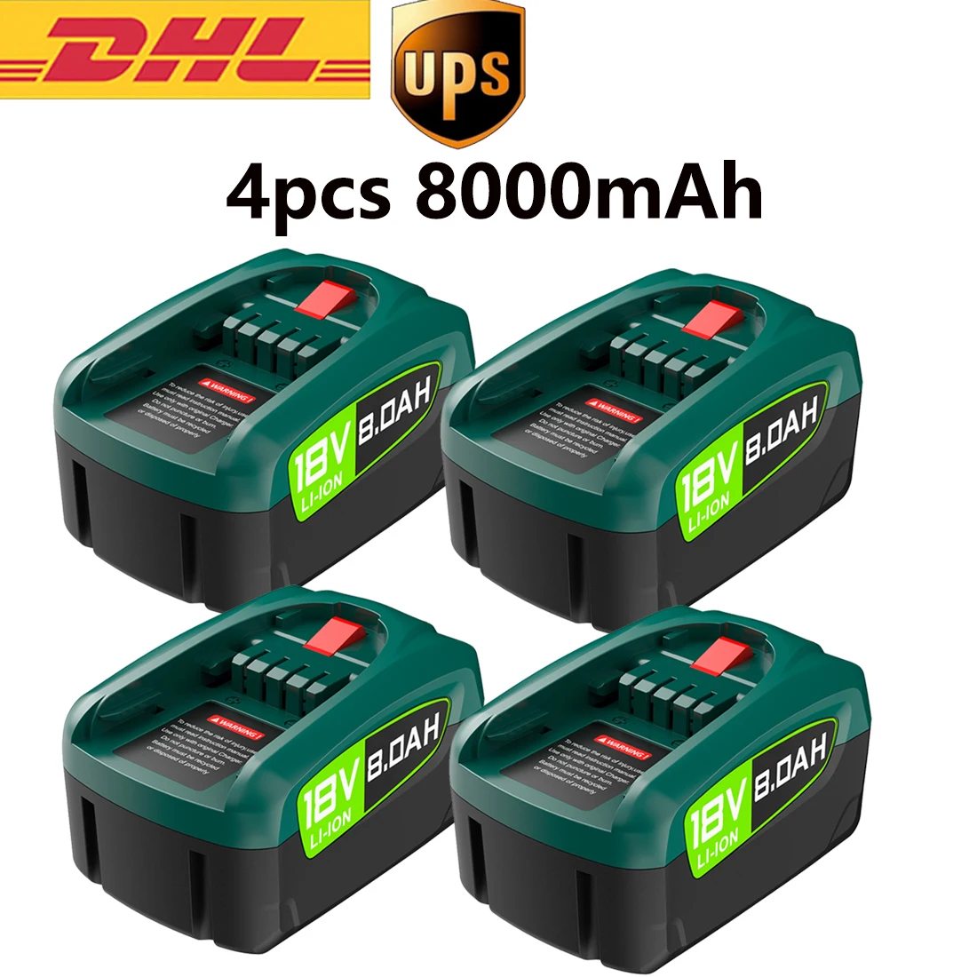 Voor Bosch PBA 5.0/8.0Ah Vervangende Batterij 18V Voor Bosch PBA PSB PSR Batterij Huis & Tuingereedschap Batterij AL1810CV AL18815CV