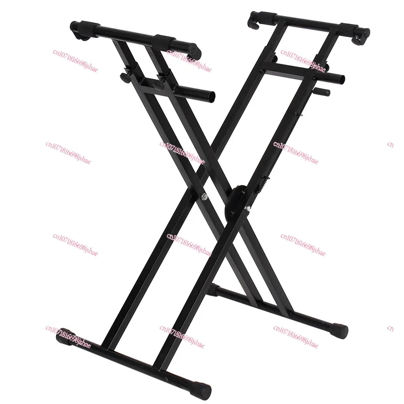 Double Tube X-shaped Rack, Electronic Piano Rack, Electric Piano Rack, Double-layer Bold 61-key 88-key Raised Piano Rack