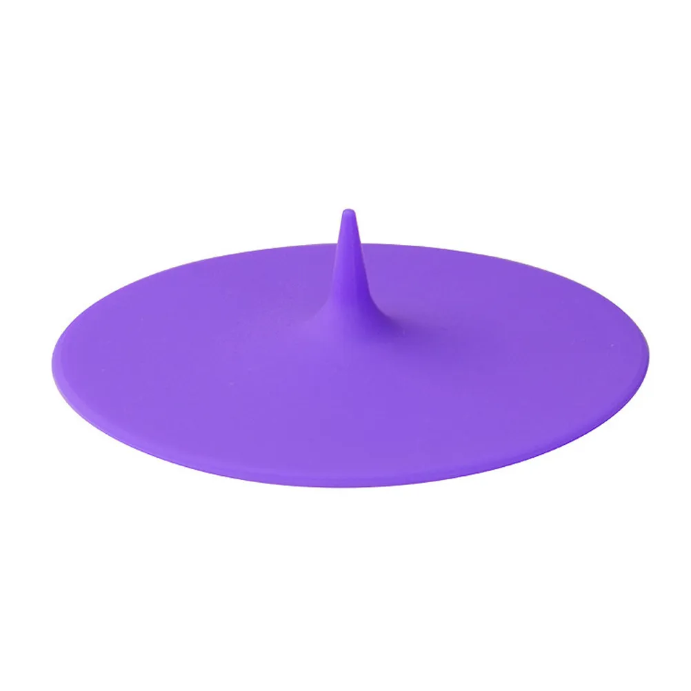 6Pcs Silicone Cup Lids Water Drop Design Leak Proof Candy Color Suction Seal Covers Maintain Warmth Dustproof Hygiene