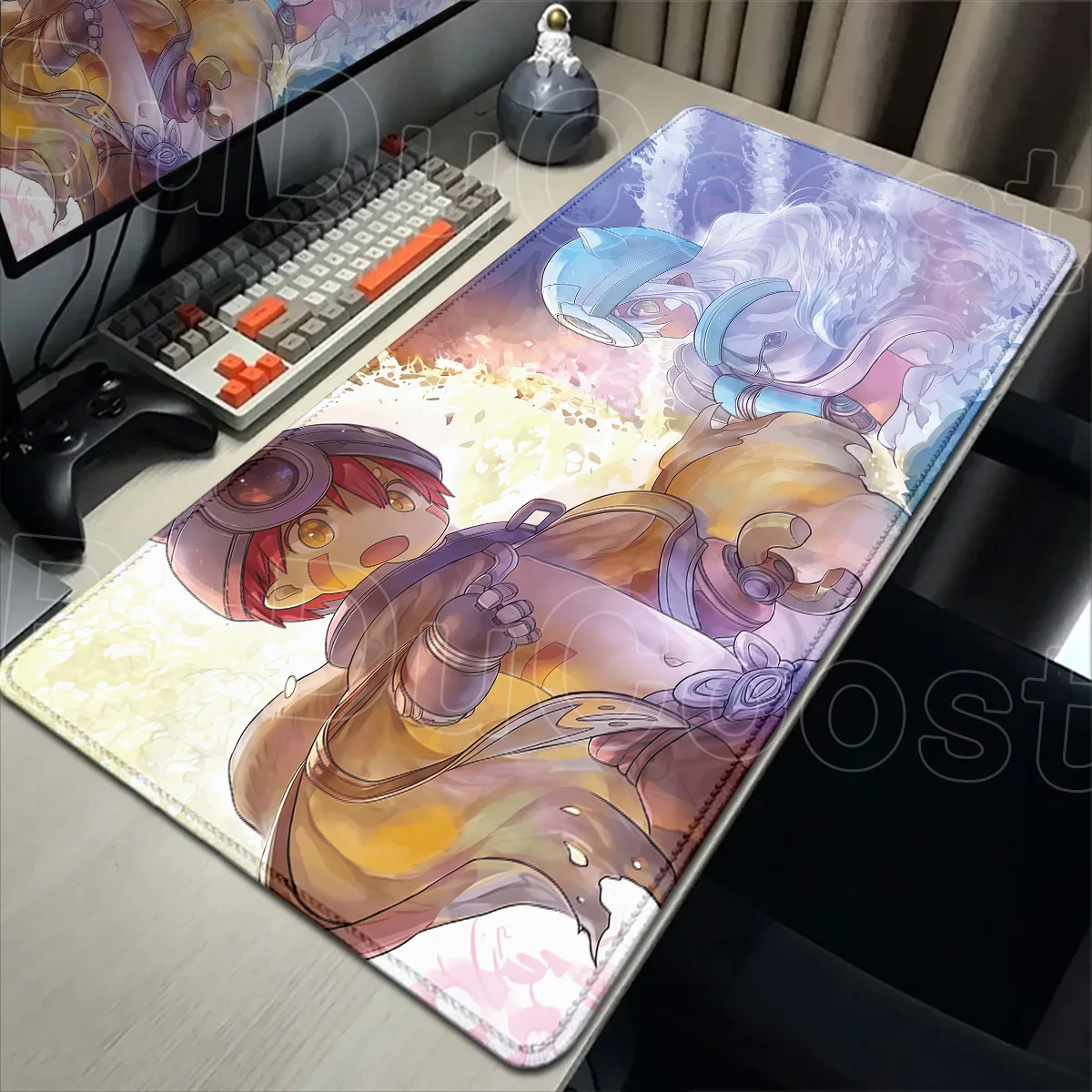 Großes Büro-Gummi-HD-Druck-Mauspad Gamer Nanachi Riko Mausmatte Hot Cartoon Made in Abyss Notebook Tastatur Schreibtischunterlage – Detail 6