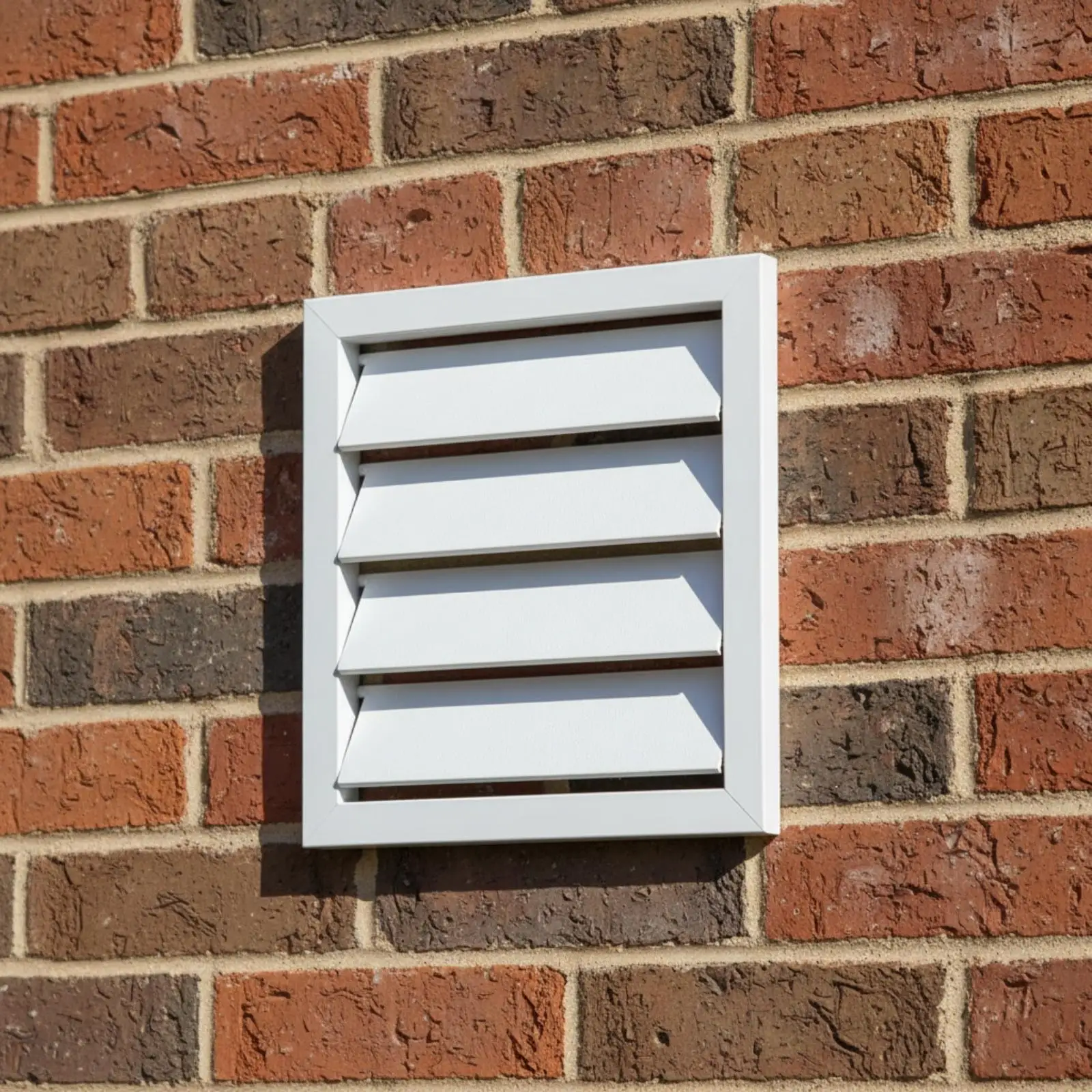 Self Closing Wall Vent Louver ABS Plastic Dryer Exhaust Outlet Cover with Horizontal Blades for Home Ventilation System