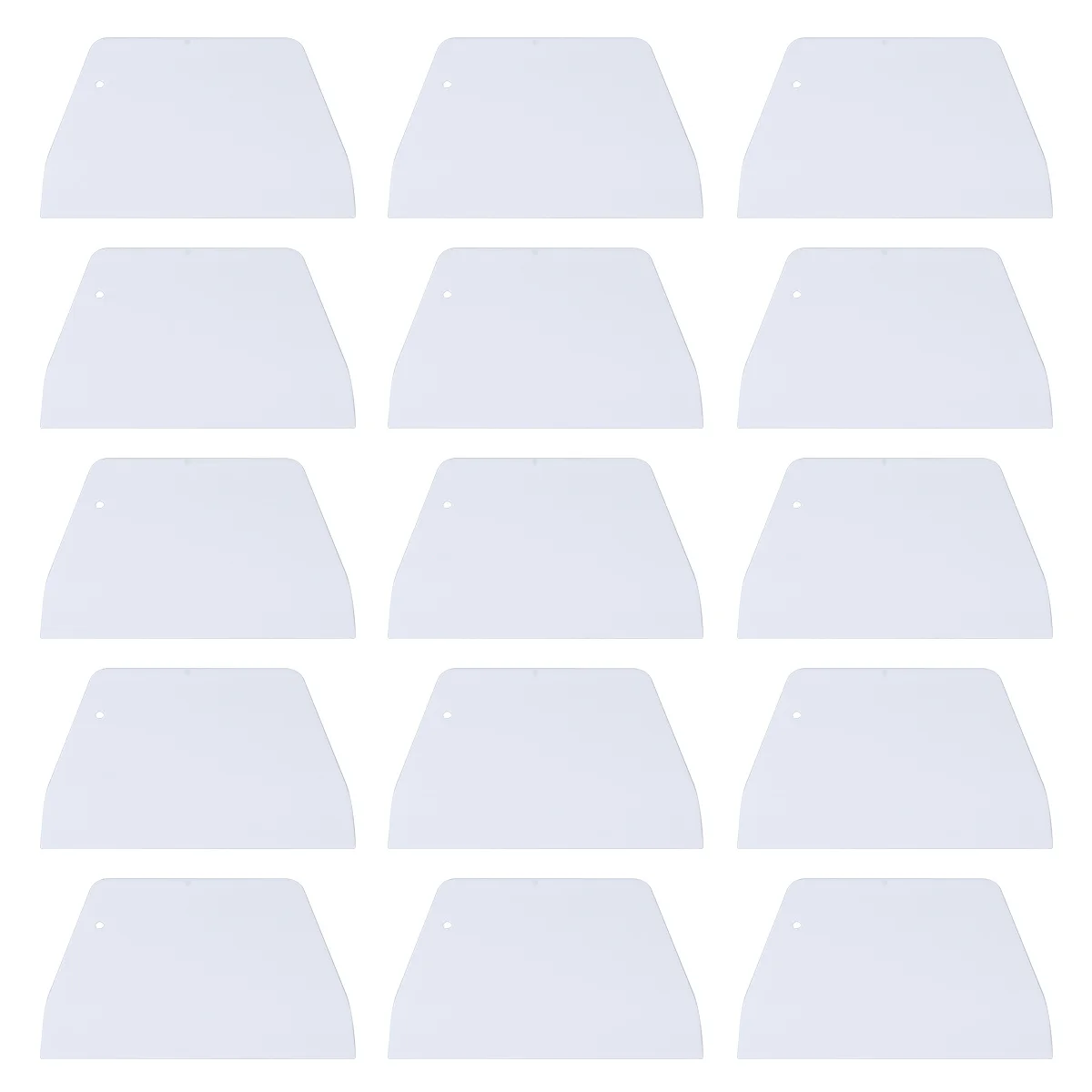 

20 pcs Plastic Dough Scraper Cake Scraping Tool For Baking Bread Pastry Cream Flexible Kitchen Spatula Multipurpose Baking Pan