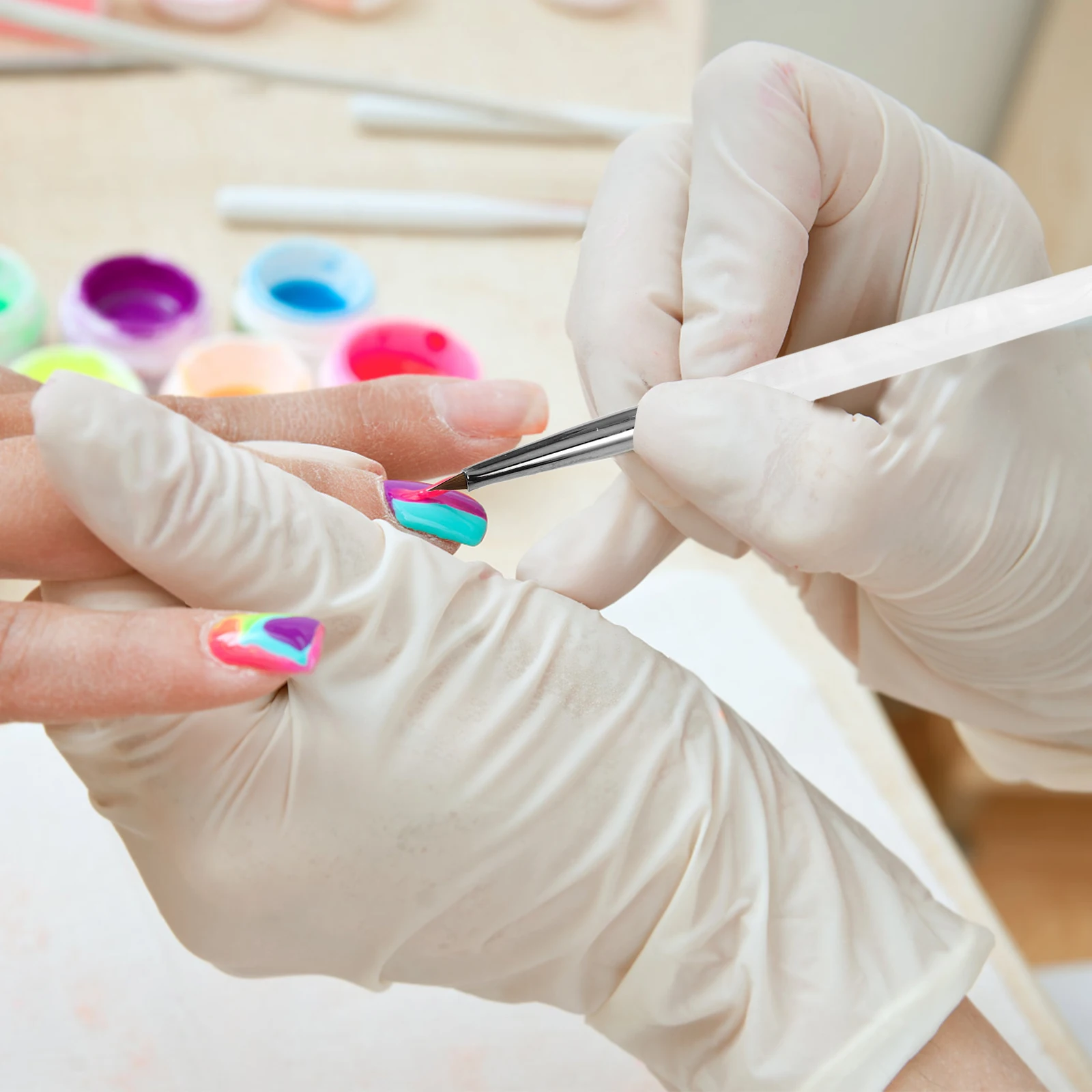 

Art Pens Triangular Brush Fine Professional Painting Tools Supplies Thin Brushes Nail Essentials Manicure