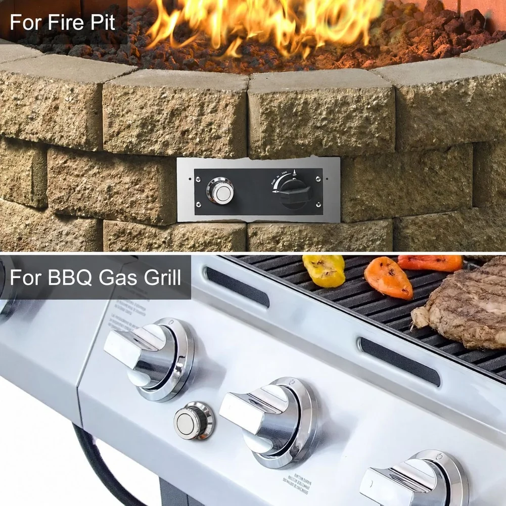 For igniter Kit for Outdoor Fire Gas Grill with Thermocouple Safety Valve DC 1.5V AA Battery Operated Propane Natural Gas