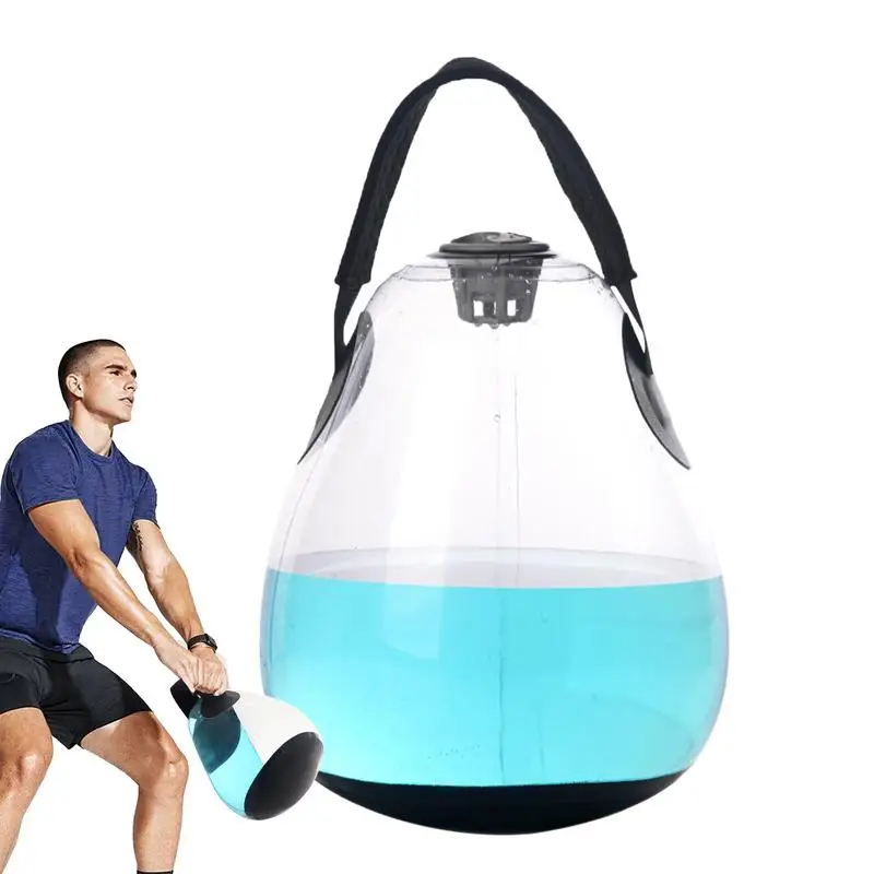 

Fitness Aqua Ball Weighted Inflatable Water Kettlebell Workout Lifting Kettle Deep Squat Strength Kettlebells For Balance Traine