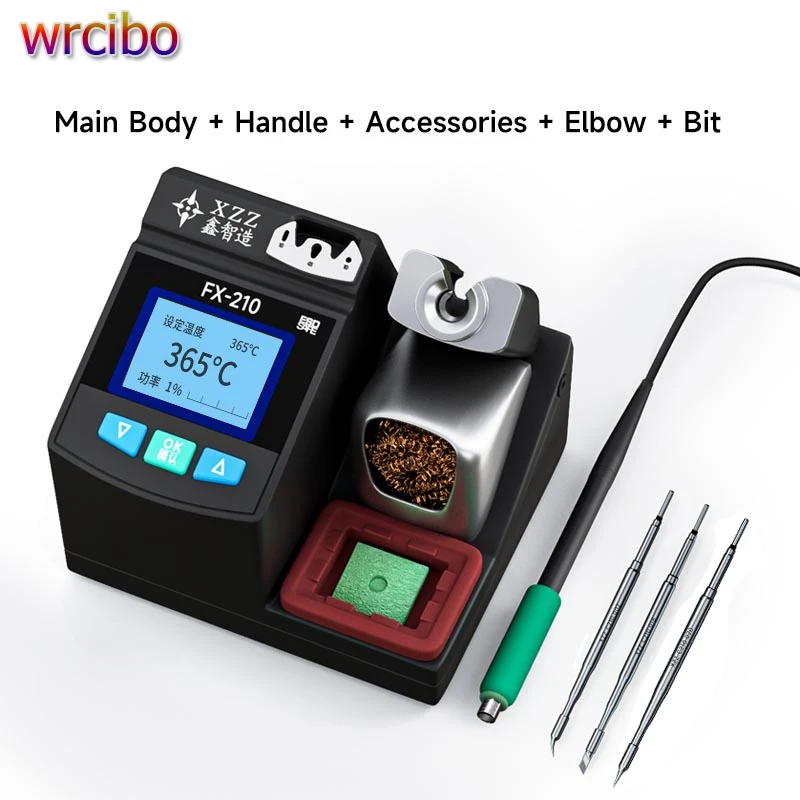 

Wrcibo FX-210 Electronic Soldering Station With C210 Soldering Tips Fast Heating For Mobile Phone BGA PCB Board Welding Repair