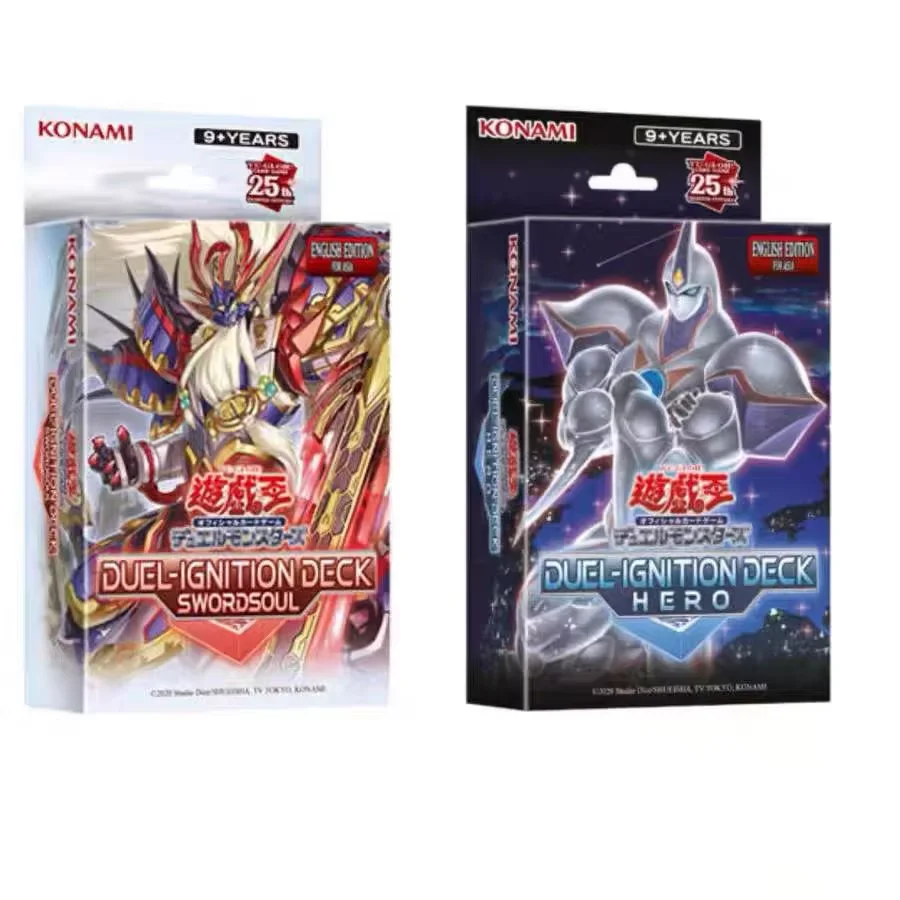 

Английская колода структуры карточных игр Yu-Gi-Oh: ГЕРОН/Восход голубого глаза, азиатская/Иллиusion темных волшебников, коллекция SEALED