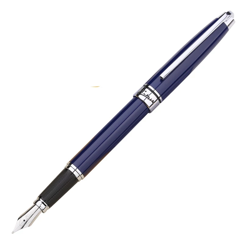 Picasso 912 Daphne  Metal Fountain Pen Iridium Fine Nib 0.5mm Blue/Black Ink Pen Gift Box Optional for Business Office