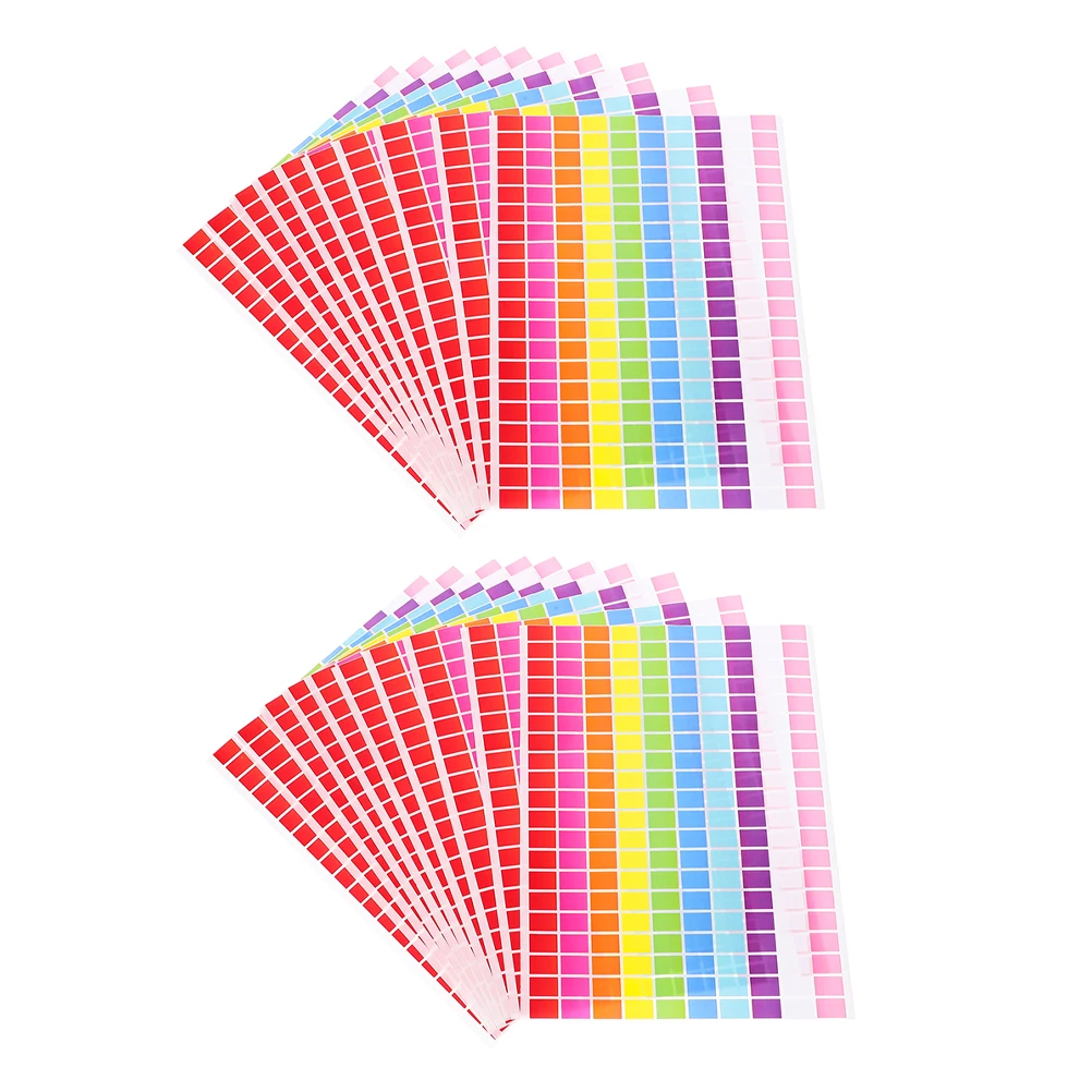 25-Blatt-Farbcodierungsetiketten, Aufkleber, selbstklebende farbige Etiketten für die Bestandsklassifizierung von Beständen, Büro, Schule, Kunsthandwerk