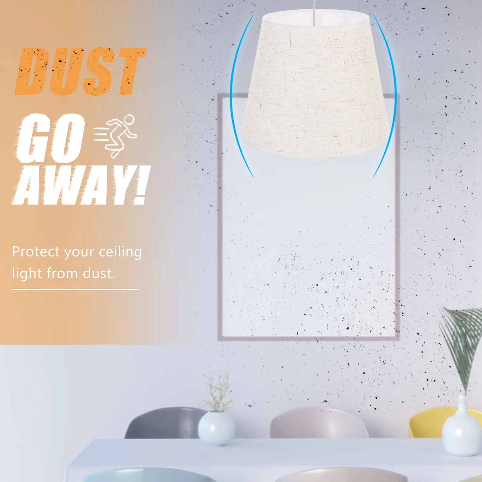 

Cloth Lampshade Cover For Wall Ceiling Floor Lamp Durable Light Protector Practical Dustproof Shade Elegant Room Bedroom