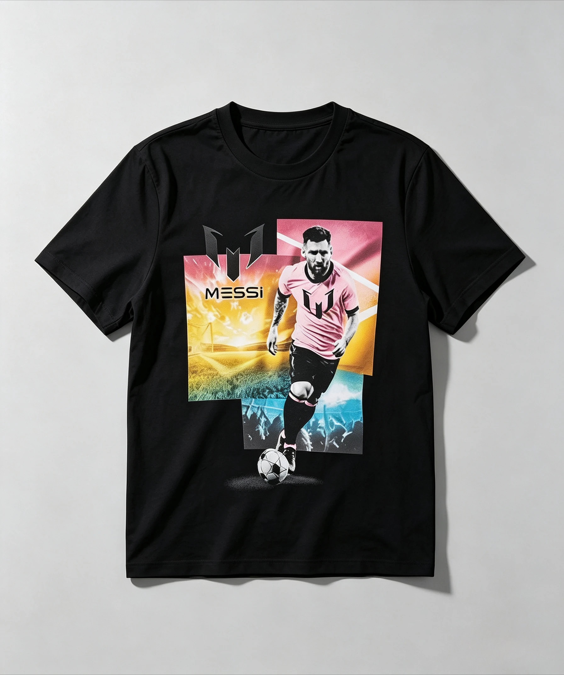 Messi Inter Miami MVP Retro Graphic Tee, Premium Cotton Unisex Top, Unique Star Portrait Print, Multiple Colors Available