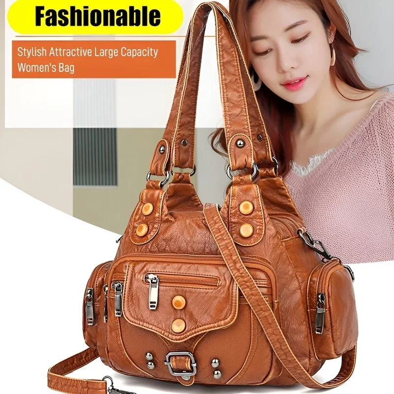 

Женские сумки в европейском и американском стиле, моющаяся сумка большой вместимости