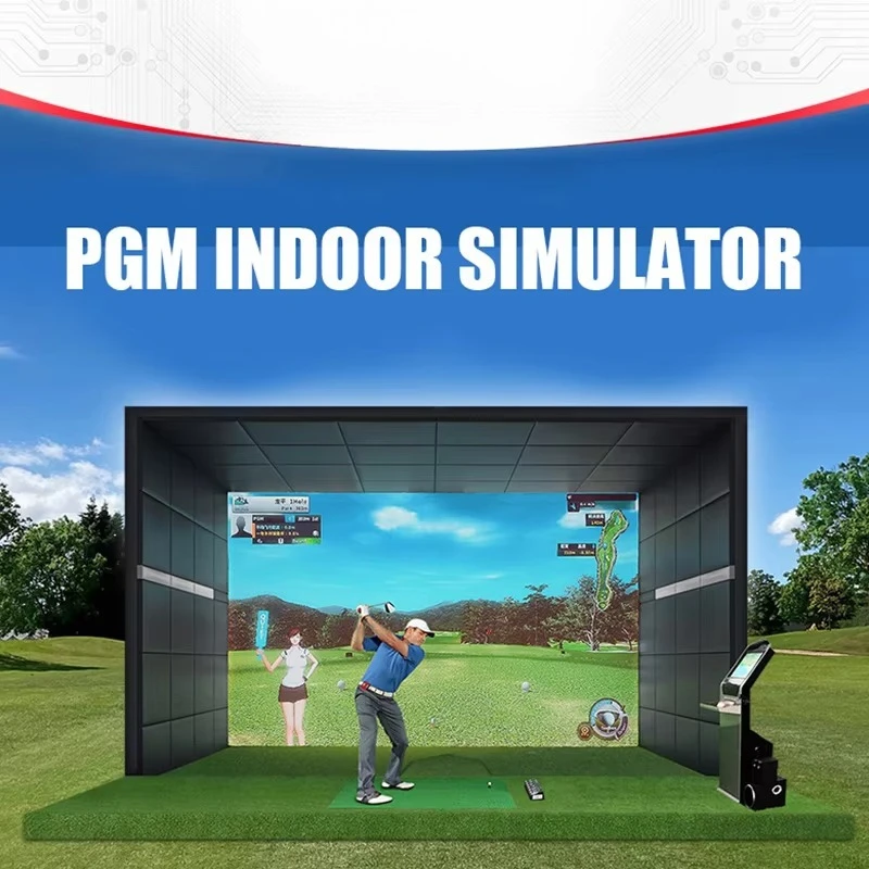 PGM MNQ002-10 3D Driving Range Infrared Induction Golf Simulation Trainer Indoor Golf Simulator