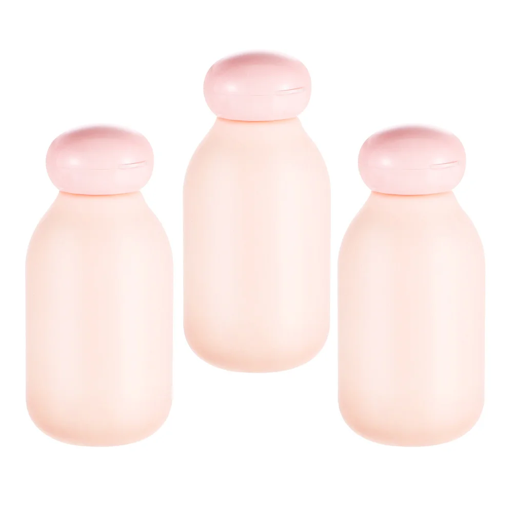 

3Pcs 100Ml Empty Squeezable Travel Bottles Reusable Plastic Toiletry Containers Transparent Leakproof Portable for Shampoo