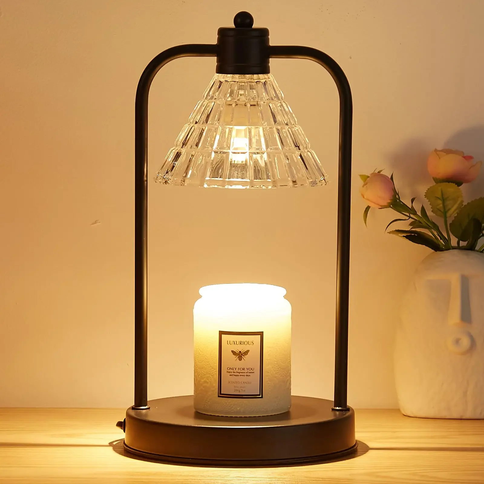 

Decoration Candle Lamp Furnace Glass Aromatherapy Melting Wax Lamp Bedroom Atmosphere Table Lamp