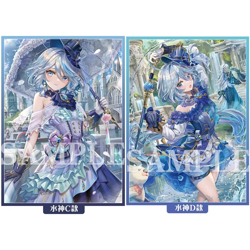 60pcs/set Genshin Impact Furina de Fontaine Card Sleeve Anime Game Collection Card Protective Cover Gift Toy 67*92mm