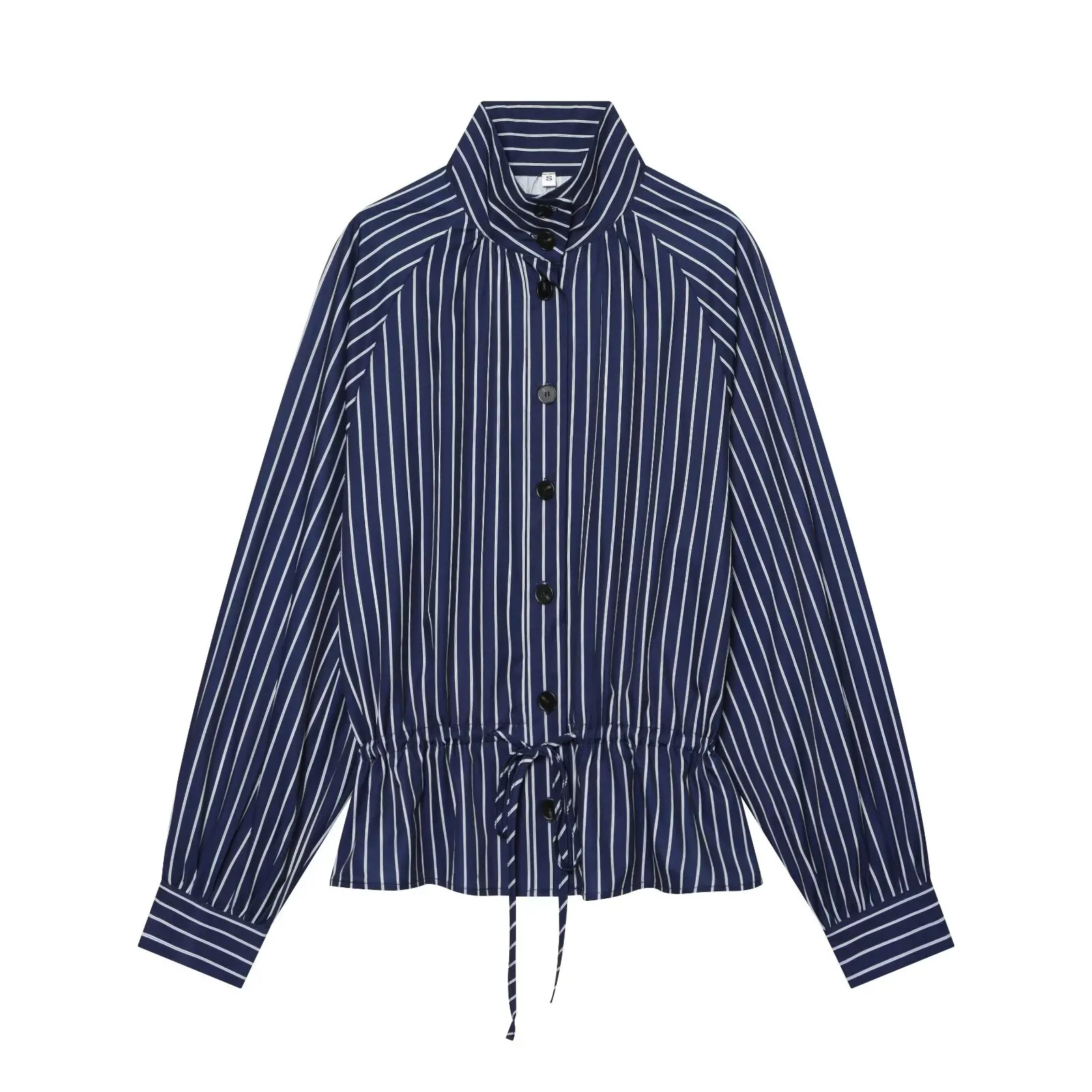 2026 Spring New Women Striped Long Sleeve Blouse Casual Loose Button Front Work Fashion Chic Oversized Soft Comfortable Blouse