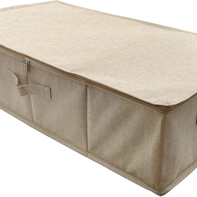 Under Bed Storage Bags, Foldable Underbed Storage Container for Organizing Clothes Blankets Pillows Toys, 1pc