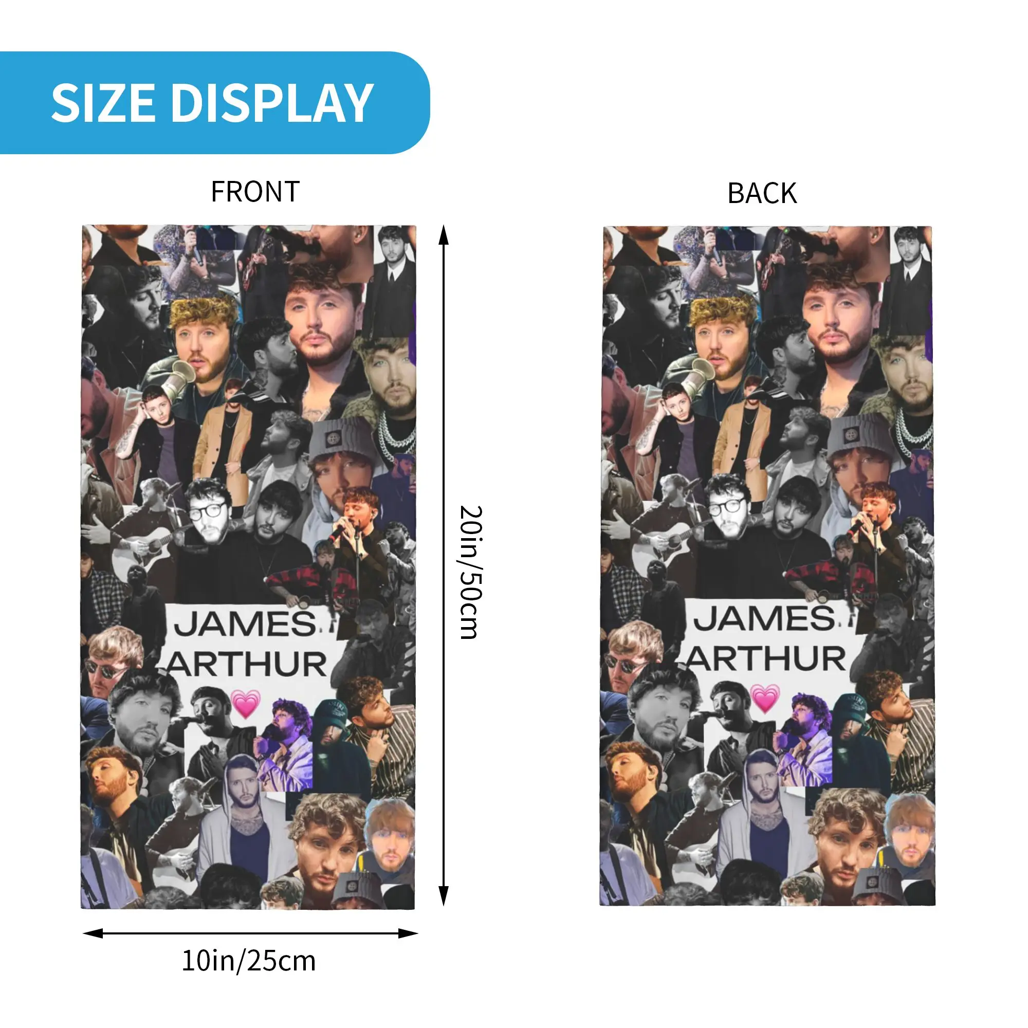 James Arthur Itll All Make Sense In The End Bandana Neck Gaiter Printed Mask Scarf Headband Outdoor Sports Unisex Adult Winter