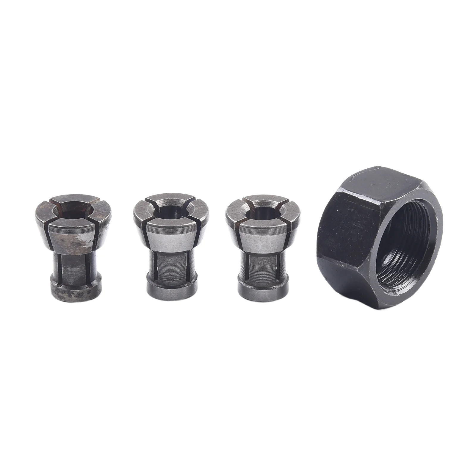 

3pcs Collet Chuck Adapter With Nut For M17 6/6.35/8mm Collet Chuck Adapter With Nut Engraving Trimming Machine Router Fittings