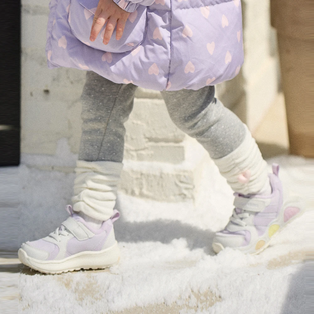 Dave Bella Girls Fleece-lined Leggings Winter Warm Knitted Pants Dots 1-7 Years Kids Elastic Waist Trousers DB4264544