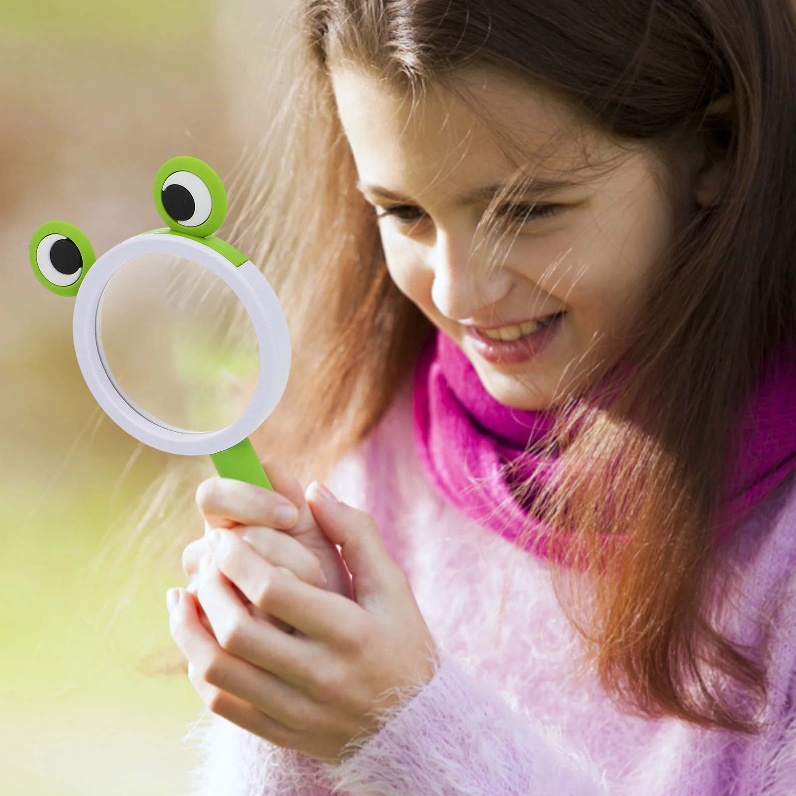 

Lightweight Small Handheld Animal Magnifying Glass Portable Acrylic Lens Scientific Observation Teaching Magnifier