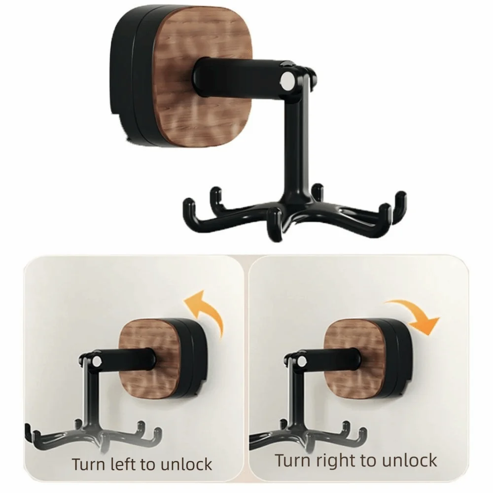 

Suction Cup 360° Rotating Hook Nordic Style Wall Mounted Kitchen Utensil Holder Space Saving Removable Cooking Utensils Hanger