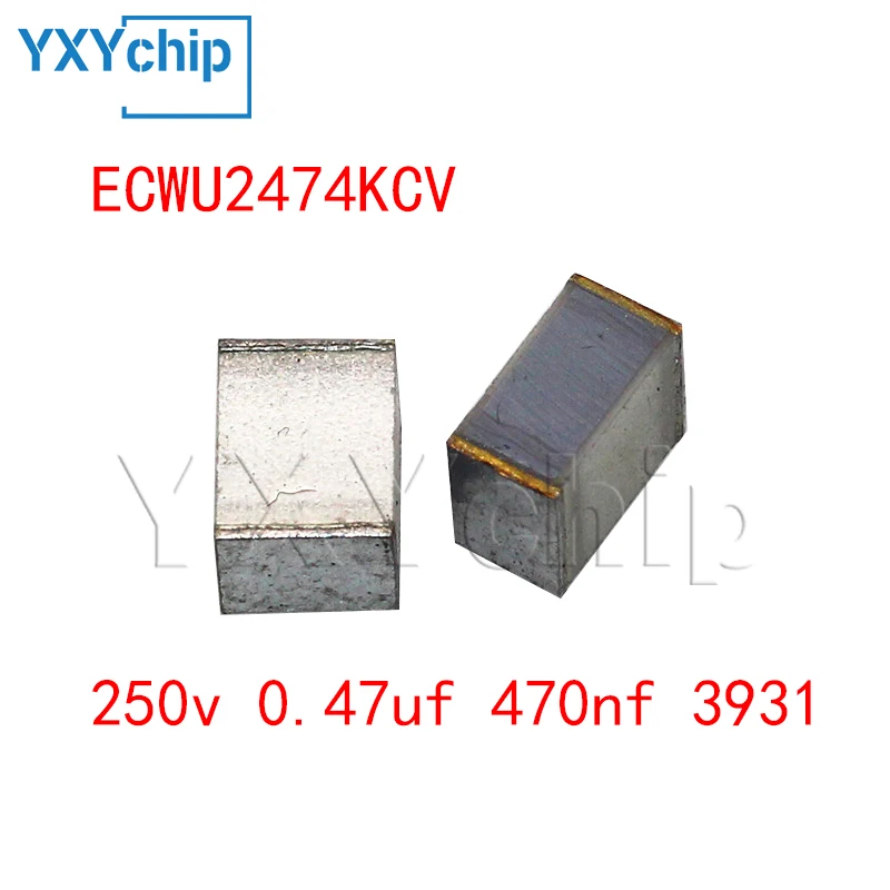 5pcs 250v 0.47uf 470nf 3931 Cbb Ecwu2474kcv 10% Smd Metallized Film Capacitor Pps ใหม่เดิม