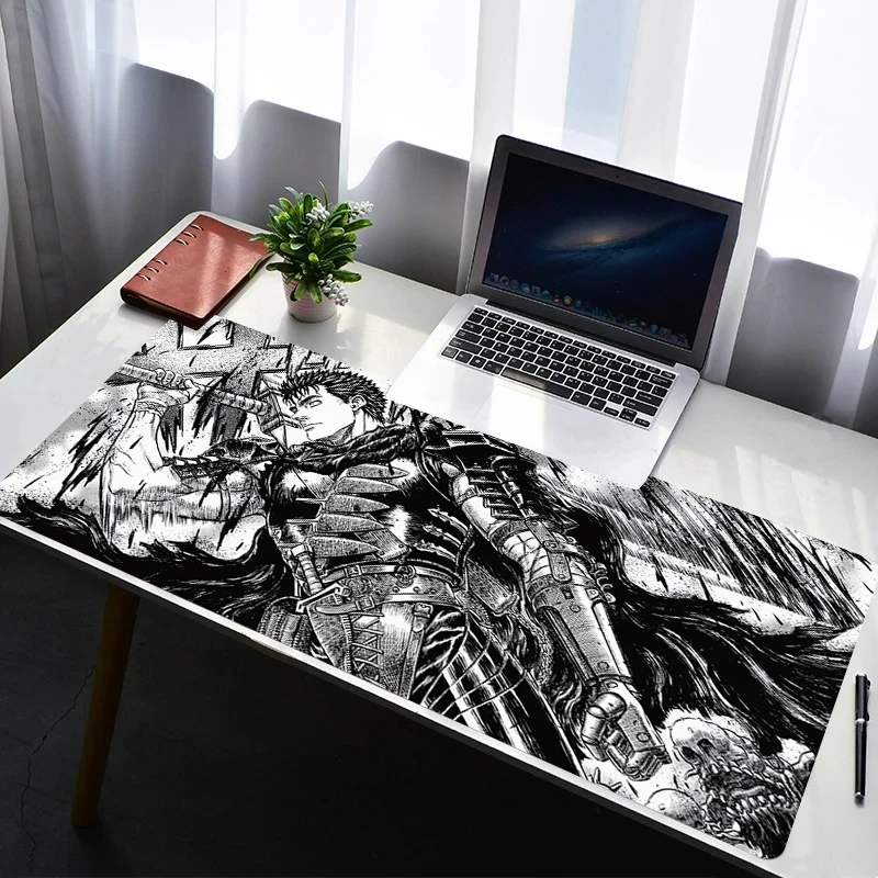 Mouse Pad PC Non Slip Rubber Cartoon Mousepad Laptop Gamer Cabinet B-berserk Keyboard Pad Office Computer Gaming Desk Mouse Mat