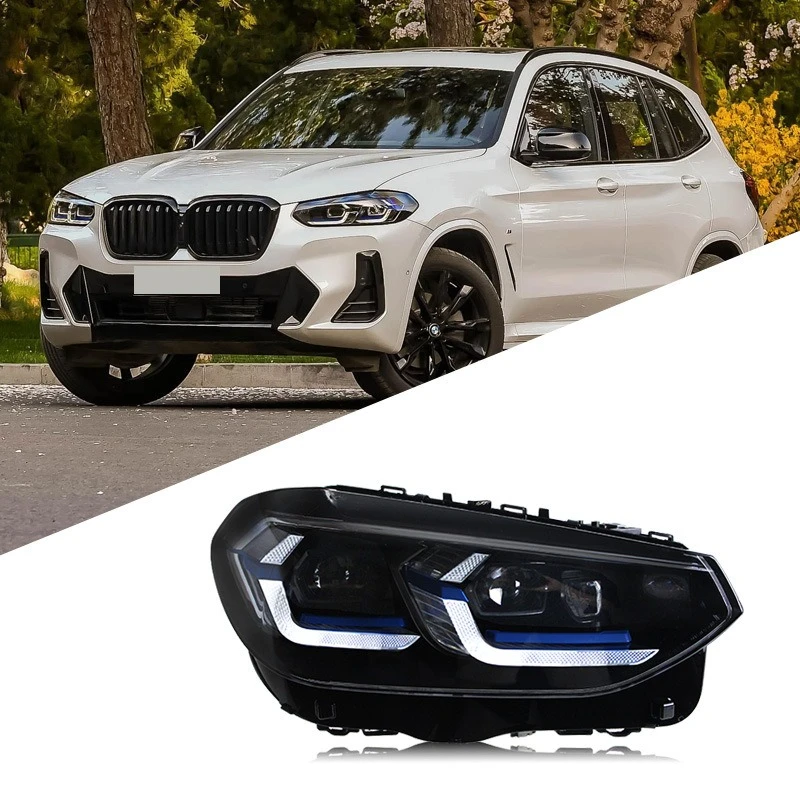 

Подходит для 18-21 BM X3 фара в сборе G08, модифицированная светодиодная дневная ходовая фара, указатель поворота, лазерная фара