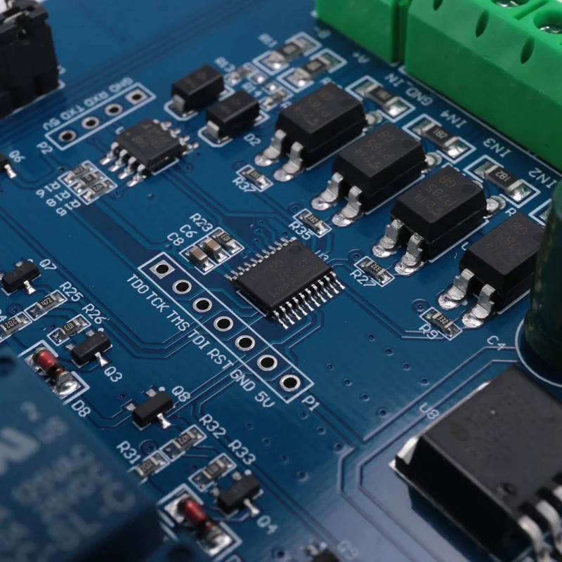 Modbus Rtu 4 Ch وحدة التتابع المدخلات 485 Ttl Uart الاتصالات 4-قناة المدخلات 7-24 فولت وحدة التتابع