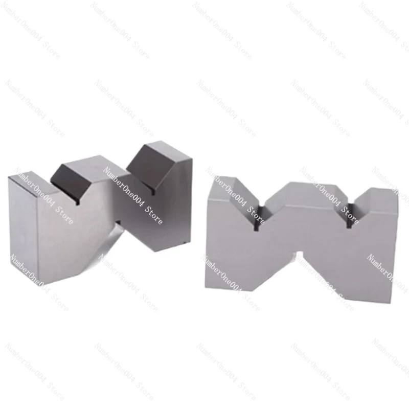 A Pair High Accuracy Carbon Steel M Type V-block 50mm For Platform Measurement Steel Precision M-frame Parallel Pad Block