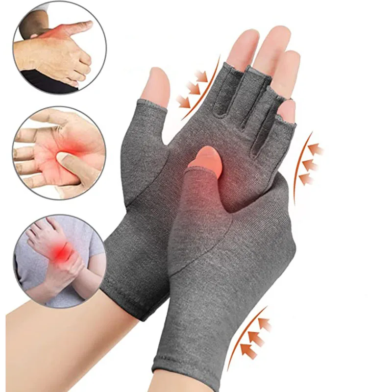 1 Pairs Arthritis Compression Gloves Relieve Arthritis Rheumatoid Osteoarthritis for Arthritis for Women Gloves without Fingers