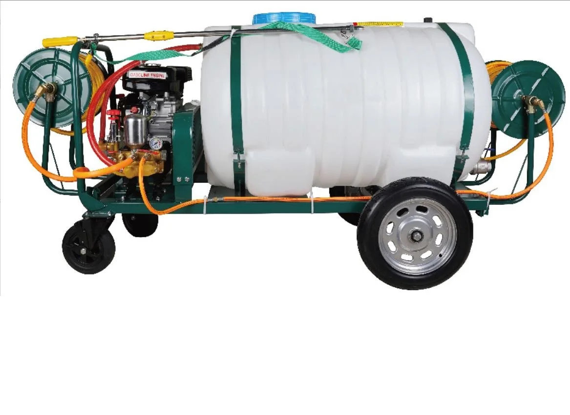 wholesale agricultural large 500L trolley 6.5HP 4 stroke petrol engine gasoline power pressure sprayer pump machine