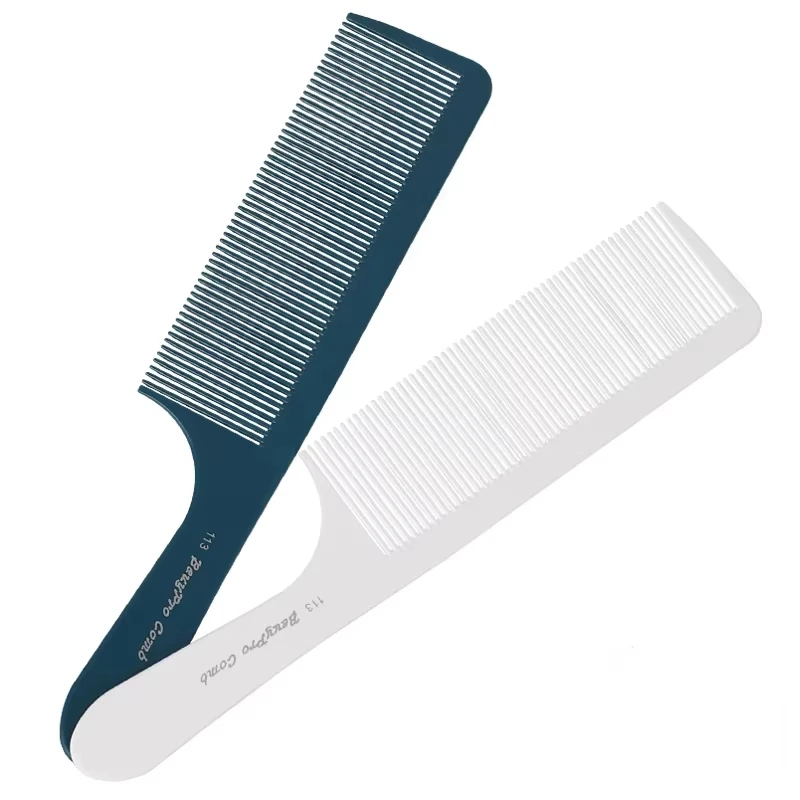 1PC Black Flattop Hair Cutting Comb Heat Resistant Hair Cutting Tool Hairdressing Hair Stylist Salon Carbon Antistatic Combs