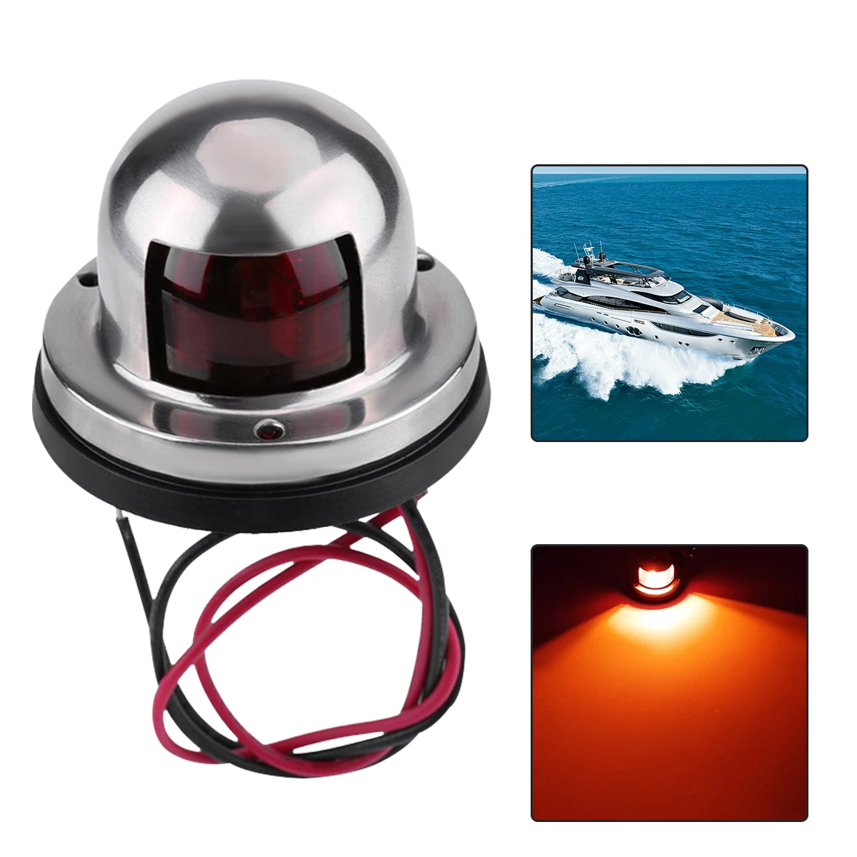 1/2 Stuks Rood Groen Led Boot Navigatie Licht 12V IP68 Waterdichte Zeilen Signaal Lamp Marine Jacht waarschuwingslichten