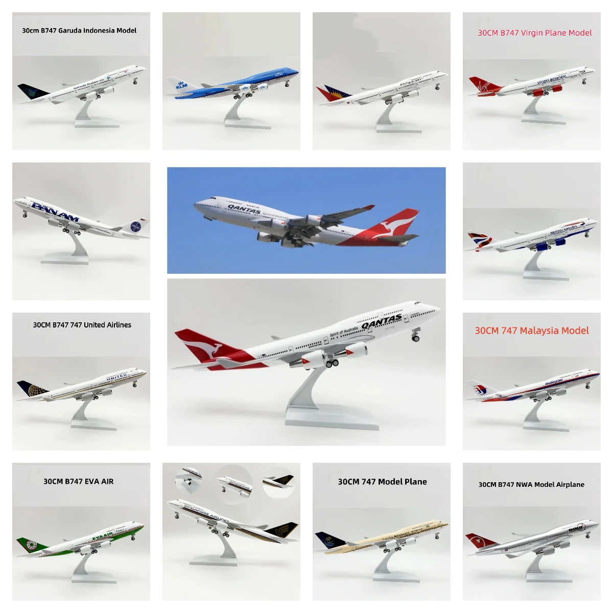 

Детская весы 1/250 B747 B747 Airways Series, модель самолета 30 см, игрушка-самолет из смолы, детский подарок для коллекции, подарок для энтузиастов