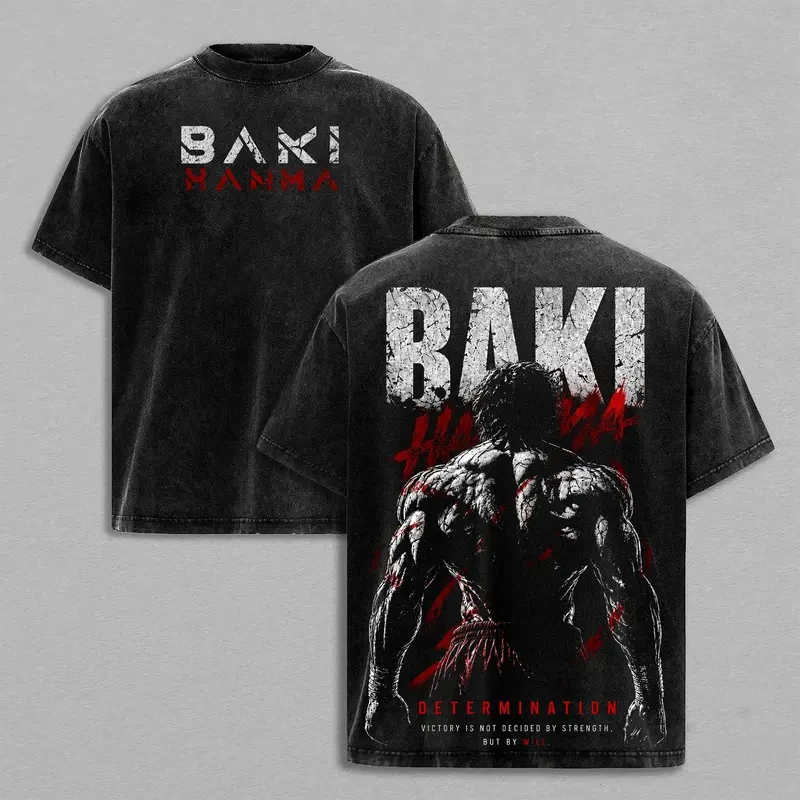 Anime Baki Hanma Vintage Oversized T Shirt